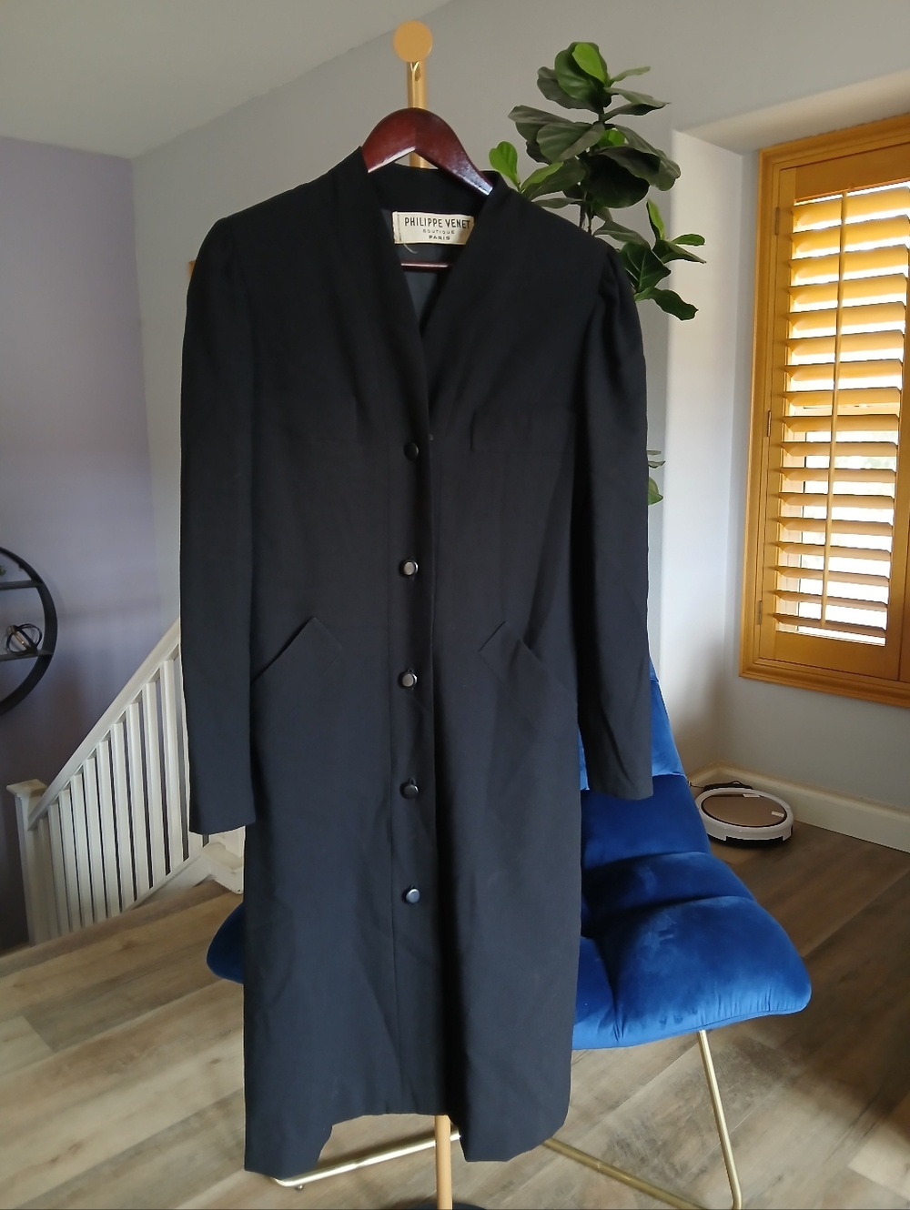 Philippe Venet Vintage Dress Coat. Made in France